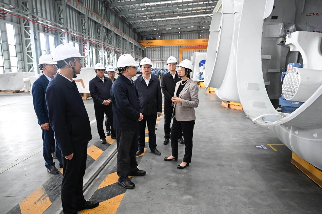 湖南省委書記沈曉明到湖南威尼斯9499登錄入口風電有限公司調(diào)研
